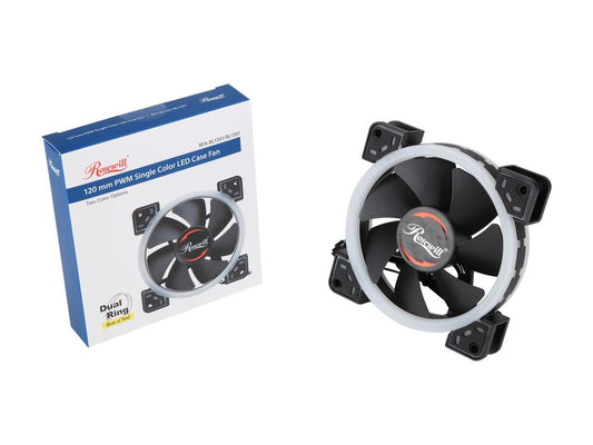 120mm PWM single color led case fan Rosewill Blue